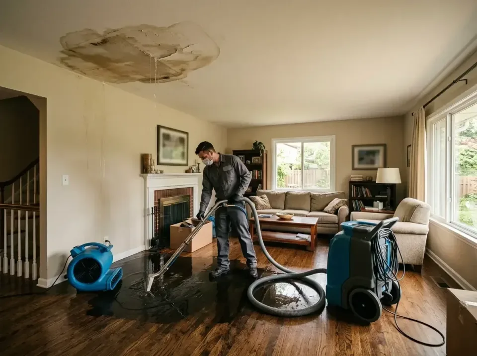 attic-pipe-burst-ceiling-drip-008 — frequently asked questions, Water Damage Restoration & Carpet Care in Fridley, MN